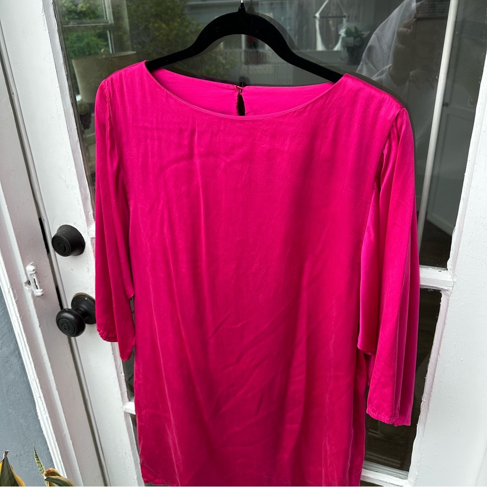 Vintage ‘80s Silk Oversized Shirtdress